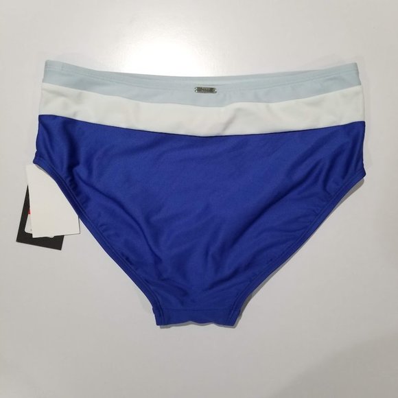 DKNY Colorblocked High-Waist Bikini Bottoms - Picture 3 of 7